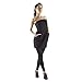 ABSOLUTE SUPPORT Extra Wide Compression Leggings for Women 20-30mmHg - Footless Compression Support Stockings for Edema, Arthritis, Swelling, Varicose Veins - Black, 5X-Large - A717BL8