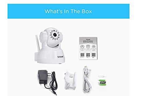 DICPOLIA 720P WiFi Camera Wireless Home Security Camera Baby Monitor,Home Security Camera System with Motion Detection,Outdoor Indoor Surveillance Cameras Video Recorders (White) - Thumbnail 3