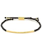Gorjana Taner Gemstone Bar Bracelet (Black)