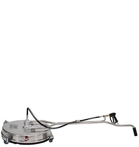 Erie Tools 24" Stainless Steel Pressure Washer Flat Surface Cleaner with Wheels