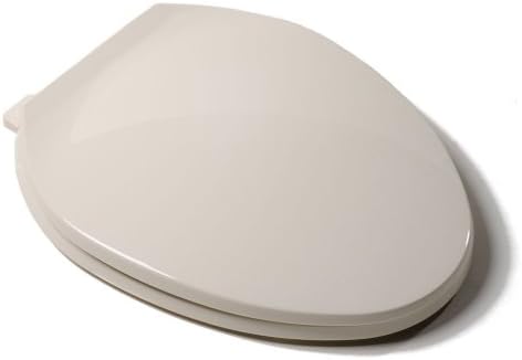 Comfort Seats C1B3E302 Deluxe Plastic Contemporary Toilet Seat, Elongated, Biscuit