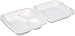 Amazon Basics Compostable 3-Compartment Clamshell Take-Out Food Container 9