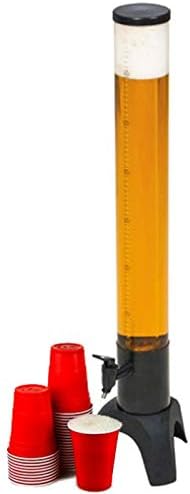 Qualitycops Plastic Beer Dispenser with Ice Container (3 L, Black)