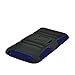 iSee Case Hybrid Faceplate Hard Plastic Protector Snap On Skin Cover Case with Stand for Apple iPod Touch 4 - Blue/Black