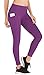 Ewedoos Yoga Pants with Pockets for Women Ultra Soft Leggings with Pockets High Waist Workout Pants (Ew330 Purple, Small)thumb 3