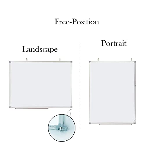 Lockways Dry Erase Calendar WhiteBoard 24" x 18" White Board
