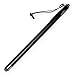 BoxWave EverTouch Slimline Capacitive Stylus for iPad - Apple iPad Touch Screen Stylus w/ Thinner Barrel and Finer Point Ultra Durable FiberMesh Woven Fabric Tip for Ultra Responsive, Smoother Glide, and Increased Accuracy (Jet Black)
