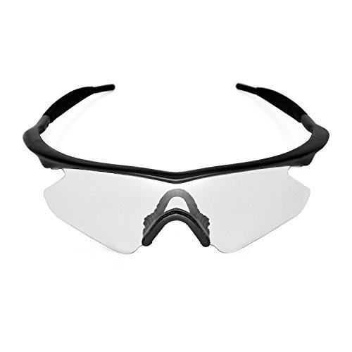 Walleva Replacement Lenses for Oakley M Frame Heater Sunglasses - Multiple Options Available (Clear)