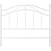 White Metal Headboard Queen Full Size (White)