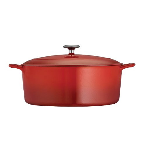 Tramontina Enameled Cast Iron Covered Dutch Oven 7Quart Gradated Red