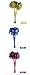 3 Cat Teasers Cheerleading Pom Poms Style with Soft Crinkle Streamers by ViviPet cat toy cat wand