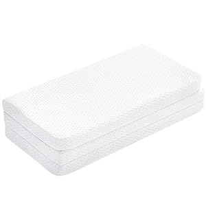 UBBCARE Pack and Play Mattress, Memory Foam Crib Mattress, Fitted Tri-Fold 38 X 26 Inches Play Yard Mattress, Washable…