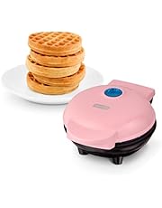 Dash Mini Maker: The Mini Waffle Maker Machine for Individual Waffles, Paninis, Hash Browns, & Other on The go Breakfast, Lunch, or Snacks - Pink