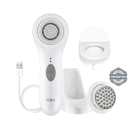 Spa Sciences NOVA Patented Sonic Facial Cleansing Brush & Exfoliating
