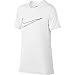 NIKE Boys' Short-Sleeve Training Shirt, White, X-Large
