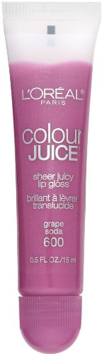 L'Oreal Paris Colour Juice Sheer Juicy Lip Gloss, Grape Soda, 0.5-Fluid Ounce