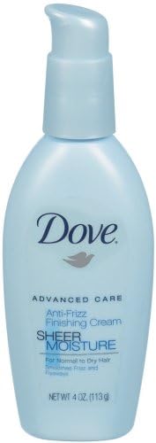 Dove Advanced Care Sheer Moisture Anti-Frizz Finishing Cream, 4 Ounce
