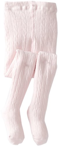 Jefferies Socks Little Girls'  Cable Tight, Pink, 2-4 Years
