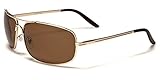 L/XL Wide Frame Men's Polarized Fishing Golf Aviator Style Sunglasses