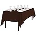 LinenTablecloth 60 x 126-Inch Rectangular Polyester Tablecloth Chocolate