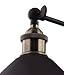 Metal Wall Sconce Light Fixture – 8.7 inch diameter – (1 Light) Vintage Industrial Loft Style - Great lighting fixture for bathroom, dining room, kitchen or bedroom