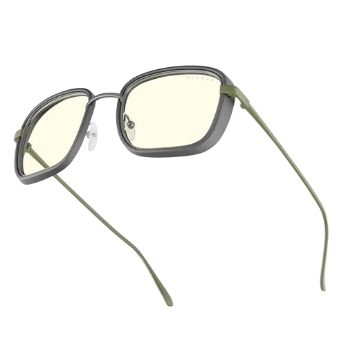 GUNNAR Gaming Glasses - Fallout Vault 33 Olive Clear Lens - Blue Light Blocking…