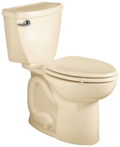 American Standard Cadet 3 Right Height Elongated Flowise Two-Piece High Efficiency Toilet with 10-Inch Rough-In, Bone Bone