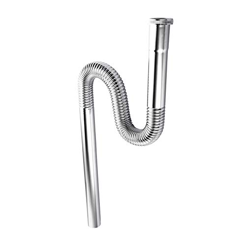 HNBMC Trap Universal Drain Kit for Bathroom Sinks, Flexible Trap, Sink Drain Hose,Stainlesssteel