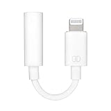 Dongle Dangler 3.5mm Headphone Jack Adapter - Compatible with iPhone Xs Max/XS/XR/X/10/8 Plus/8/7 Plus/7 - Supports iOS 10 & Later (Cable 1-Pack)