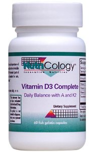 Nutricology - Vitamin D3 Complete With Vitamin A & Vit. K2 - 60 Capsule