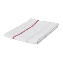 Ikea Dish Towel 101.009.09, Pack of 5, White, Red