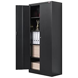 BESFUR Metal Storage Cabinet, 72" H x 36" W x 18" D