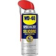 WD-40 Specialist Silicone Lubricant with Smart Straw Sprays 2 Ways, Twin-Pack, 11 OZ, [12-Pack]
