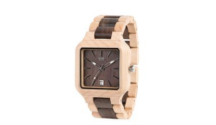 WeWood Metis Beige/Chocolate Wooden Watch