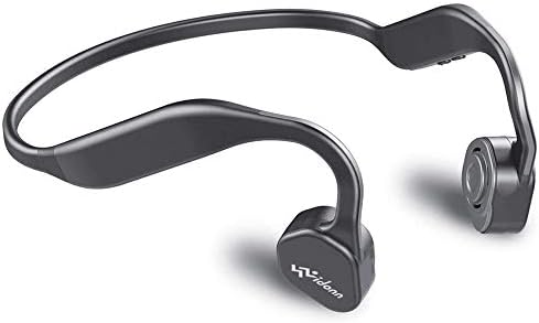 Bone Conduction Headphones, Vidonn F1 Titanium Open Ear Wireless Sports Headset (Grey)