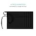 Syntus 100% Cotton 3 Pockets Waist Apron 11.5-inch Long Kitchen Cooking Restaurant Bistro Craft Garden Half Aprons for Men, Women, Chef, Baker, Servers, Waitress, Waiter, Craftsmen, Black Pack of 6