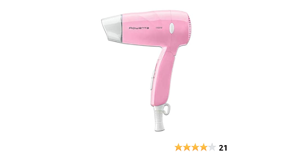 Rowenta CV1517F5 - Secador de pelo de Viaje Pink Flamingo Mini Rosa  ultracompacto y prácitco - 1400 W de potencia - 2 ajustes de velocidad y  temperatura, incluye boquilla concentradora : Amazon.es: Belleza