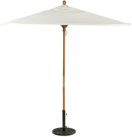Amazon Com Oxford Garden Sunbrella 6 Foot Square Market Umbrella Natural Patio Umbrellas Garden Outdoor