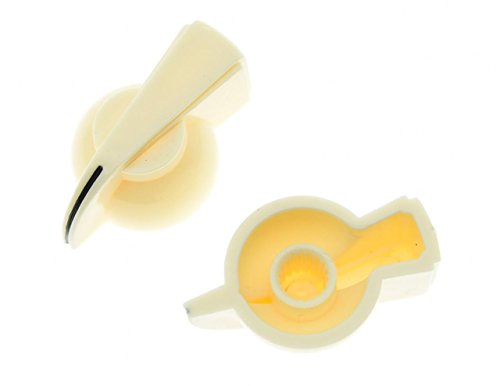 KAISH Pack of 10 Ivory Push On Guitar Chicken Head Knobs Guitar AMP Knob Effects Pedal Knobs
