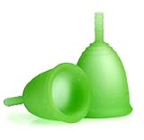 The Monzcare R-CUP Reusable Menstrual Cup Green Size 1