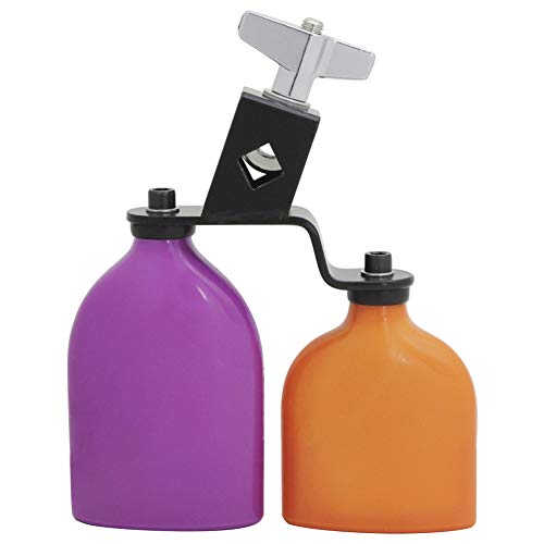 XuBa Double Sambago Bell Percussion Jam Block Latin Music Cowbell High Low Sound Wooden Fish Knocker Drum Accessories