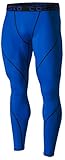 Tesla TM-MUP19-BLU_Medium Men's Compression Pants Baselayer Cool Dry Sports Tights Leggings MUP19