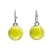 GIMMEDAT Tennis Ball Enamel Dangle Earrings Player Jewelry Woman Gift