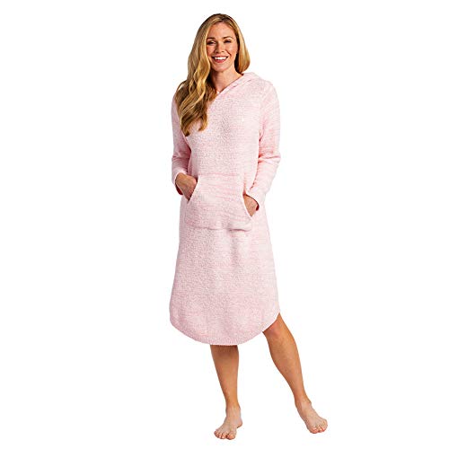 Softies Ultra Soft Marshmallow Hooded Lounger (Pink, S/M) - Thumbnail 2