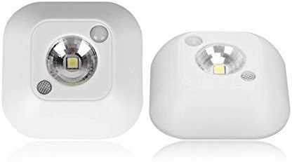 Mailbox Light (2 Pack) Under Cabinet Light with Infrared Motion Sensor and Light Activated Sensor Battery Powered Emergency LED Wall Light Lamp for Tool Cabinet