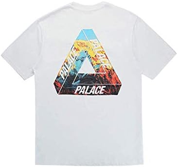 Mulynn Limited Palace Triangle Colored Printed Loose Casual Crewneck T-Shirt for Men/Women