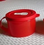 Tupperware Crystalwave Soup Mug Holiday Red 2 Cup