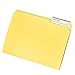 File Folder, 1/3 Cut Tab, Letter Size, Yellow, Great for Organizing and Easy File Storage, 100 Per Box
