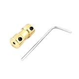 Uxcell a15011200ux0267 RC Airplane 2mm to 4mm Motor Shaft Coupler Connector w Screw Wrench, Aluminium