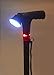 Secure Multi-Function Walking Cane with LED Flashlight, Panic Alarm and Alert Light, Black